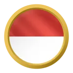 pngtree monaco circle flag with gold ring vector png image 13812432